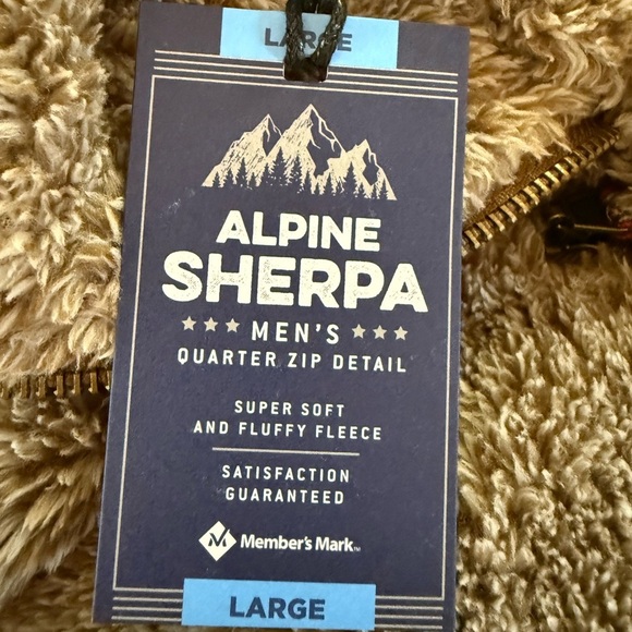 NWT Men’s Alpine Sherpa 1/4 Zip Fleece Top - Picture 8 of 10